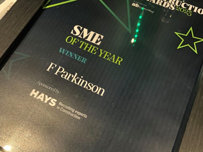 Winner of SME of the Year at the North West Regional Construction Awards